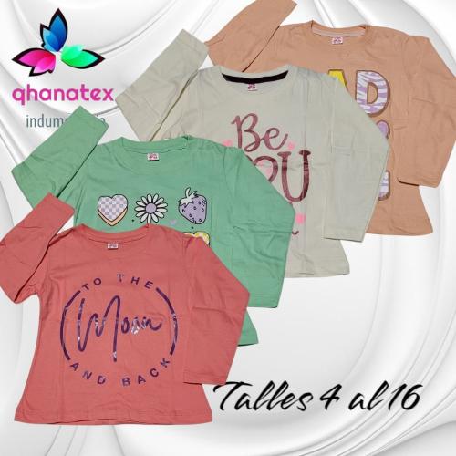 Camisetas de Nenas Algodón Peinado - Miniatura 2
