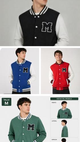 Camperas Universitarias  Friza Unisex