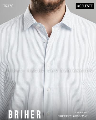 Camisa Rayada Talle Especial de Hombre - Miniatura 6