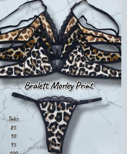 Bralett Print con Puntilla