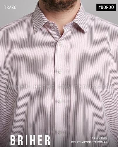 Camisa Rayada de Hombre Talles Especiales - Miniatura 3