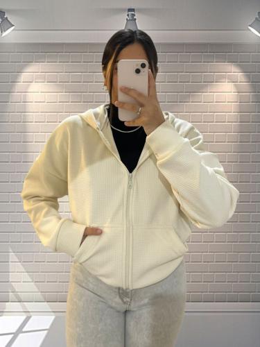 Campera Boxy Waffle Plush con Polar - Miniatura 2