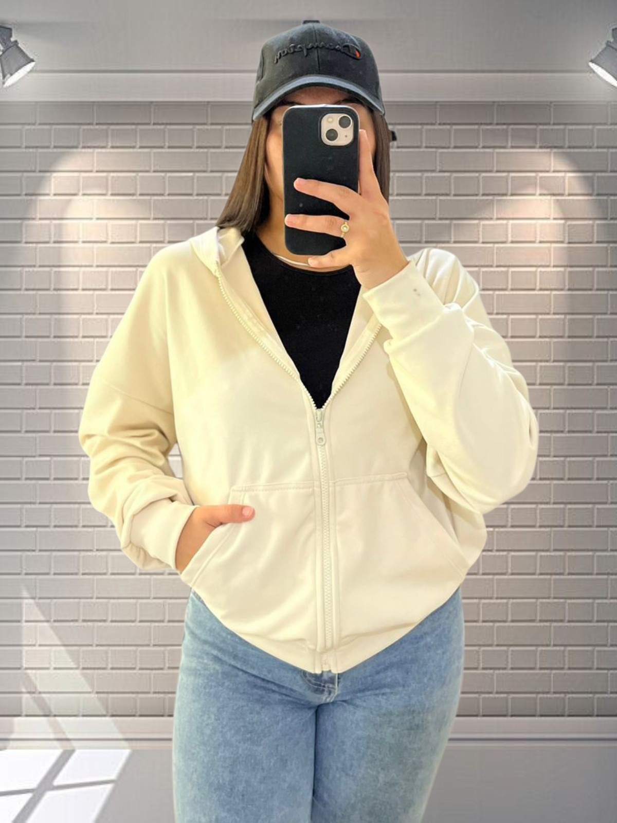Campera Boxy de Darlon Liso - Imagen 2
