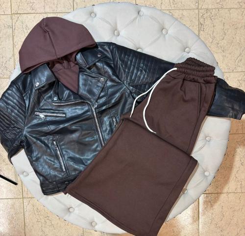 Campera Cuero Hombre de - Miniatura 3