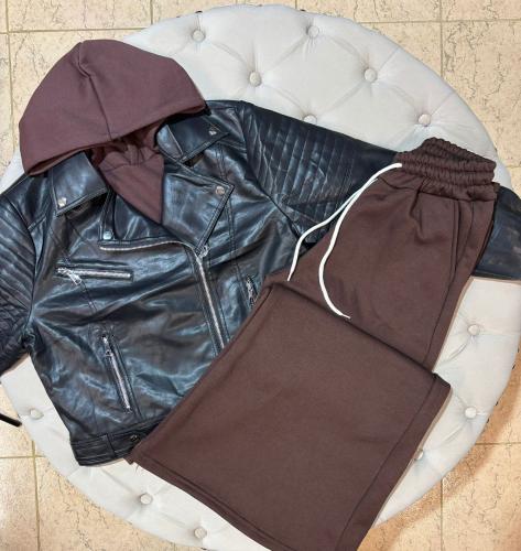 Campera Cuero Hombre de - Miniatura 4