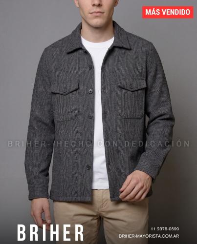 Camisaco de Hombre Paño Espigado