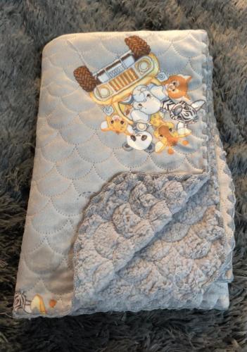 Frazada de Bebe C/ Corderito 
mide 60x100 Cm Aprox
