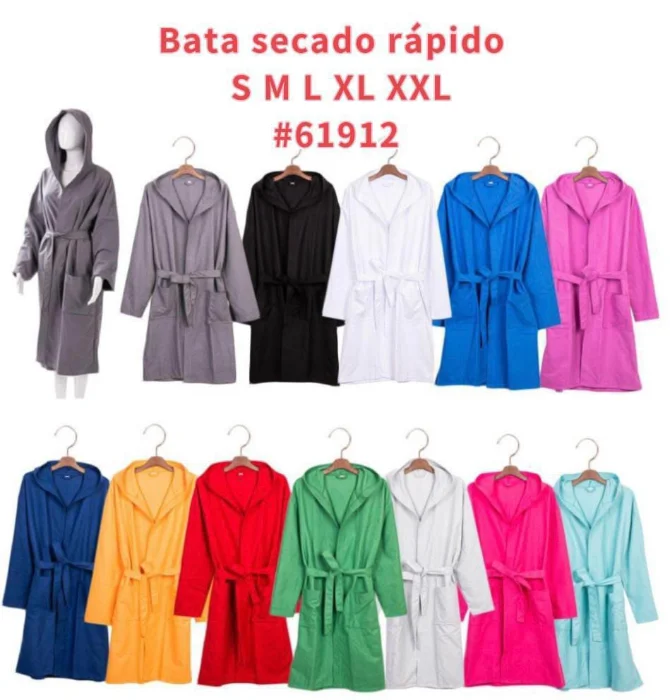 Batas de Secado Rápido 
viene por Talles 
por Mayor :$23.000
