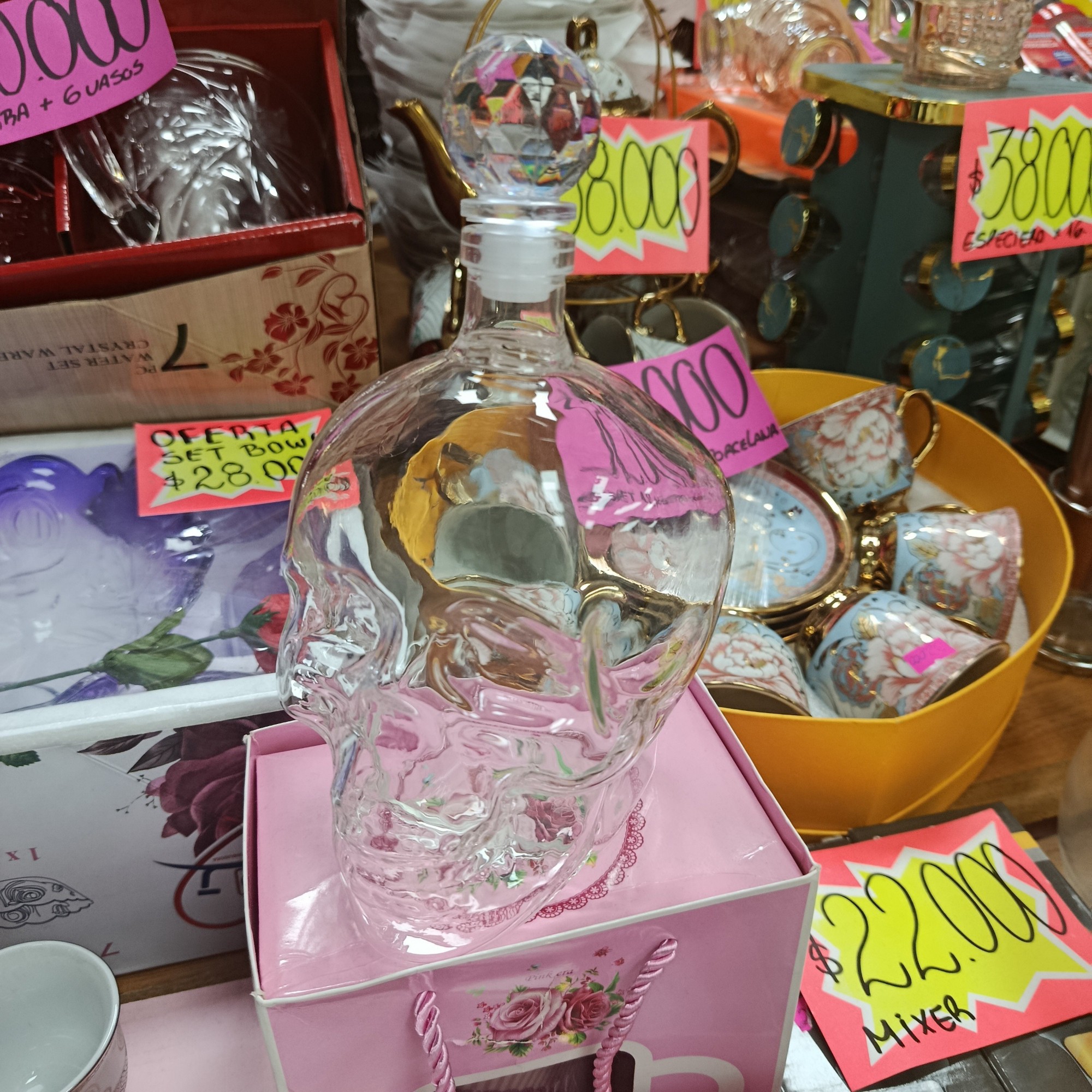 Set Calavera de Cristal 8pcs - Imagen 3
