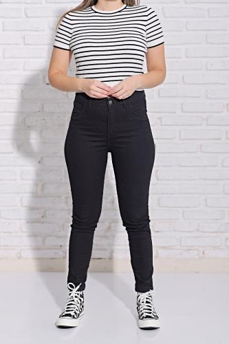 Pantalón Negro Liso! Elastizado Tiro