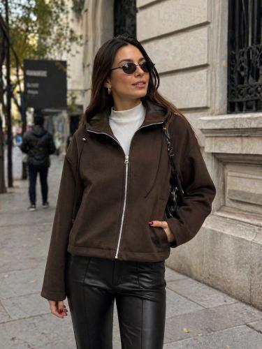 Campera Alexandra  de Paño con Forro