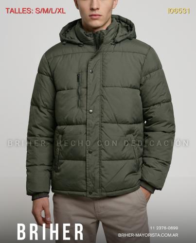 Campera Puffer Rompeviento para Hombre - Miniatura 3