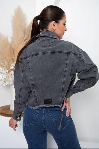 Campera Mom Gris con Tachas - Venta por Rese9rvas - Miniatura 3