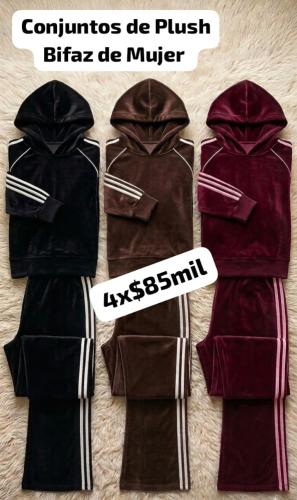 Combo Conjuntos de Plush Bifaz de Mujer