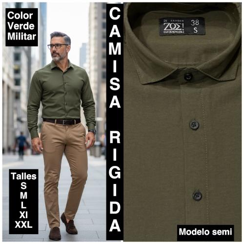Camisas  Lisas  Rigidas Semi Entalladas