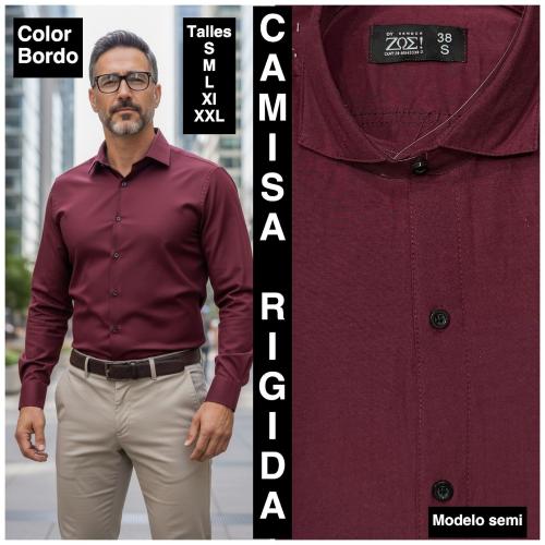 Camisas  Lisas  Rigidas Semi Entalladas - Miniatura 3