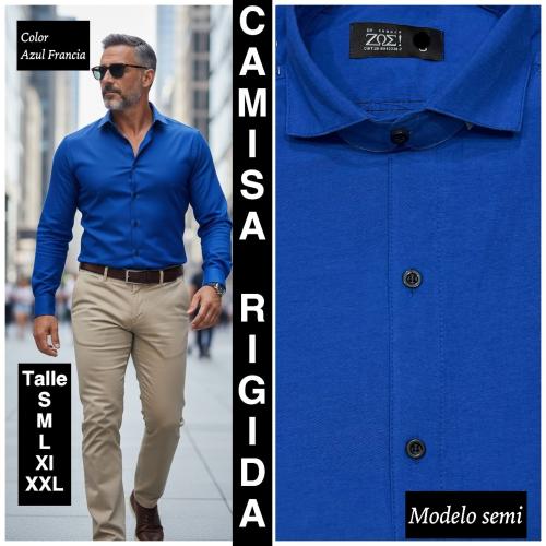 Camisas  Lisas  Rigidas Semi Entalladas - Miniatura 5