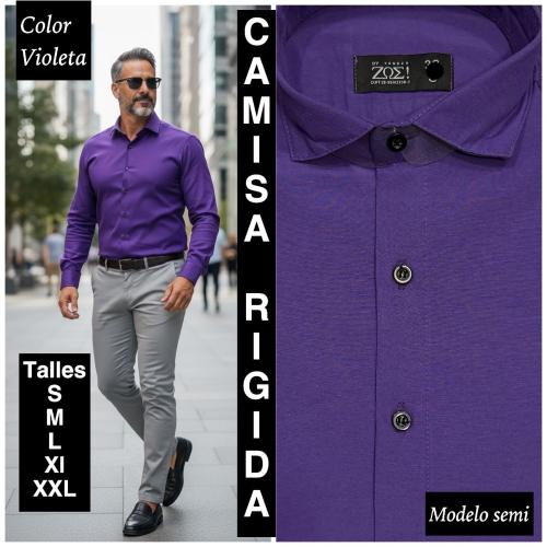 Camisas  Lisas  Rigidas Semi Entalladas - Miniatura 6