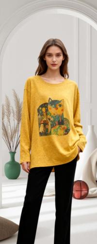 Suéter Lanilla  Estilo Oversize  Extra Amplio y Larga - Miniatura 4