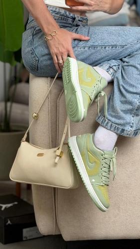 Zapatillas Nike Jordan Low 1 Verde Charol Importadas Brasil