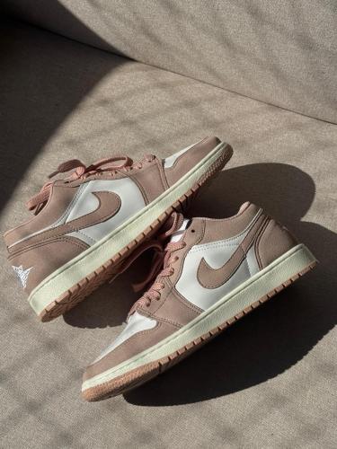 Zapatillas Nike Jordan Rosa Viejo Blanco Importadas Brasil - Miniatura 2