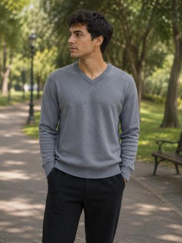 Sweater Cuello en V - Miniatura 4