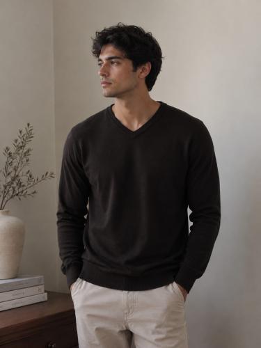 Sweater Cuello en V - Miniatura 5