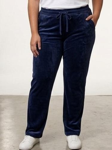 Pantalones Rectos de Plush Bifaz