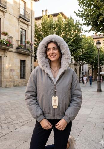 Camperas con Capucha de Gabardina