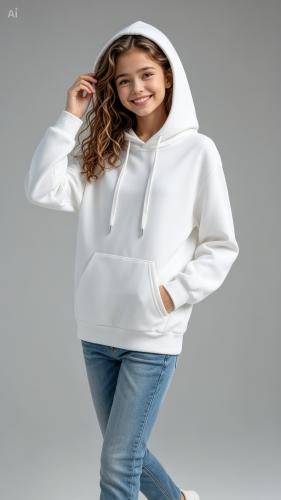 Codigo 307-buzo Oversize con Capucha-frisa Invisible-talles 12-14-16