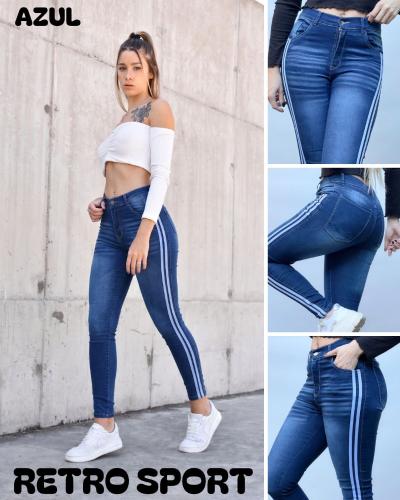 Jean Slim Elastizado 2 Lineas Retro Sport - Miniatura 3