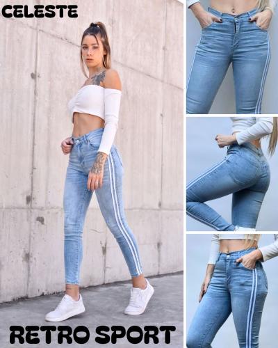 Jean Slim Elastizado 2 Lineas Retro Sport - Miniatura 4
