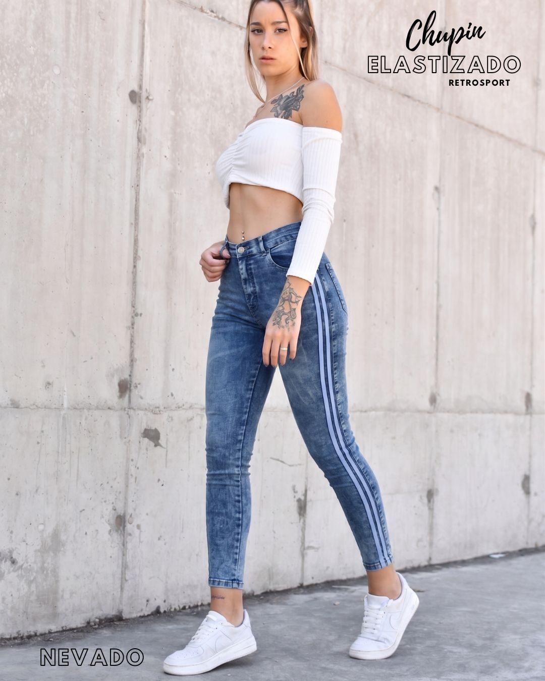 Pantalon Jean Slim Elastizado 2 Lineas Retro Sport Chupin - Chupin%20(7).jpg