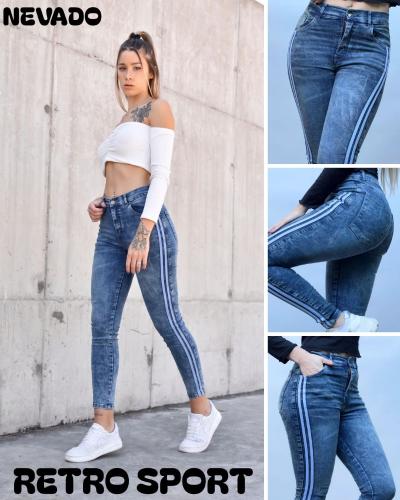 Jean Slim Elastizado 2 Lineas Retro Sport - Miniatura 5