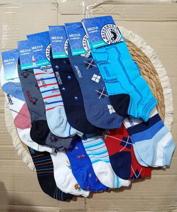 Zoquete de Hombre Estampado Mundo