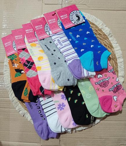 Zoquete de Dama Estampado Mundo