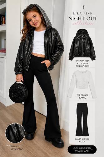 Campera Friza Metalizada
