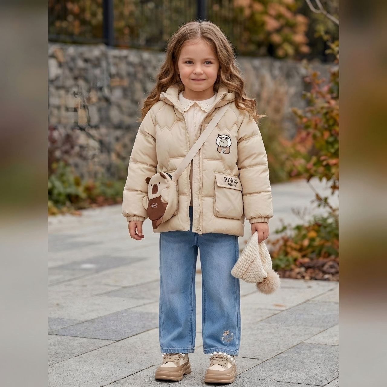 Campera Infantil Importada + Bolso Morral - Imagen 2