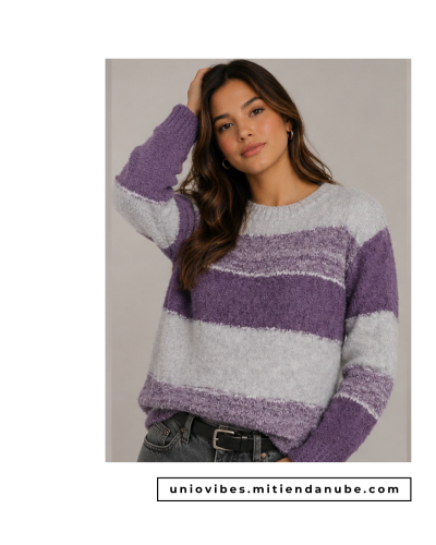 Sueter Liviano a Rayas. Cod: C007 - Miniatura 3