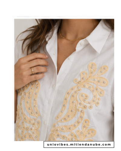 Camisa Over, con Apliques. Cod: H004 - Miniatura 2