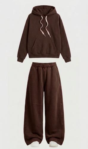 Conjunto Pantalon Baggy Algodon Premium Frizado y Buzo