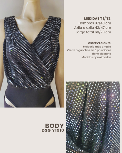 Body con Brillos. Cod: Y1910 - Miniatura 2