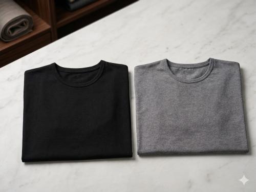 Camiseta Termica Negra y Gris y Blanca - Miniatura 2