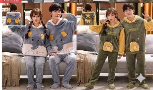 Conjunto Pijamas  Peluche 2 Piezas