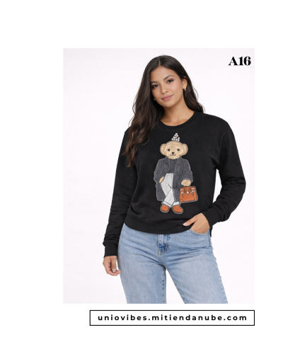 Buzo Frizado con Aplique. Cod: A016/017