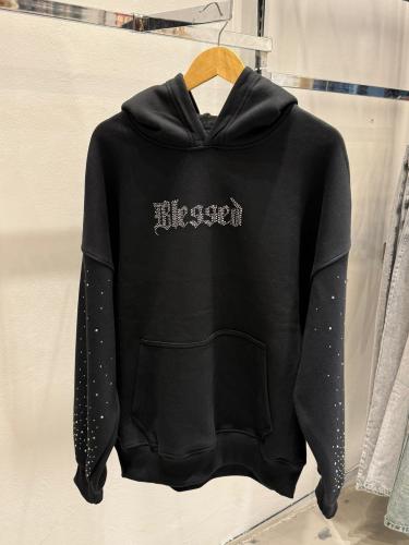 Buzo Boxy Fit con Strass