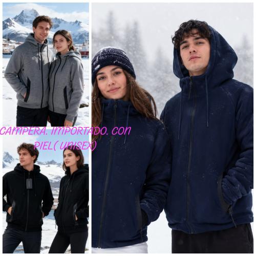 Campera C/piel Importado( Unisex) - Miniatura 2