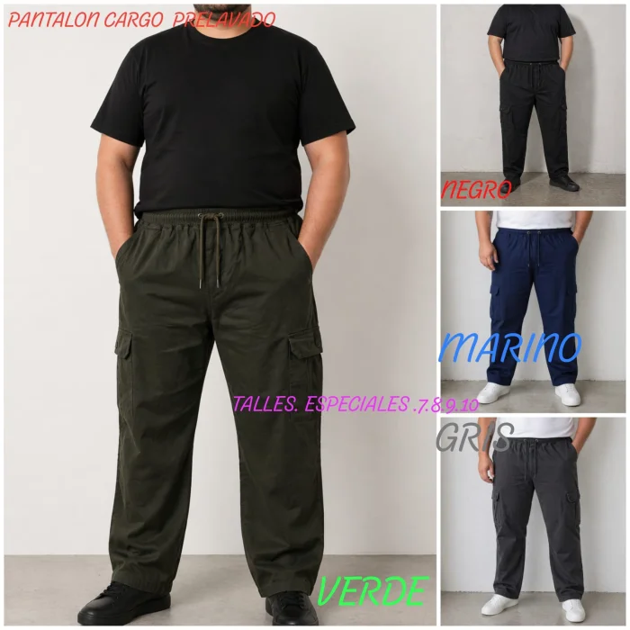 Pantalon Cargo( Talles  Especiales)