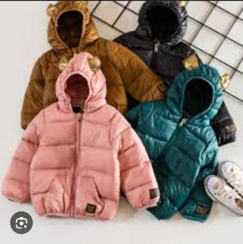 Campera Infantil Bebe Orejas Abrigada Lty Colores Lisos - Miniatura 4