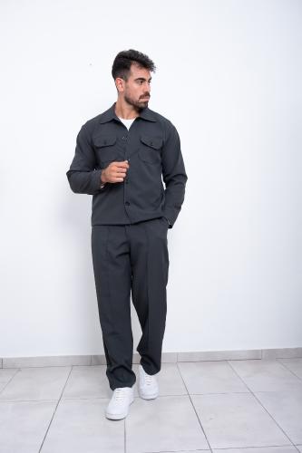 Pantalón +camisa Sastrero de Invierno (gris Topo) - Miniatura 6